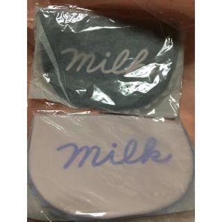 ミルク(MILK)のKEIKO様専用7日まで全商品売りつくしMILK新品ポーチ ピンクとブラック2点(ポーチ)