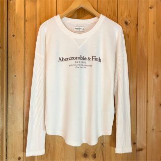 アバクロンビーアンドフィッチ(Abercrombie&Fitch)のスーパーソフト♡ふわふわ厚手！ロゴ/長袖Tシャツ【XS】アバクロ(Tシャツ(長袖/七分))