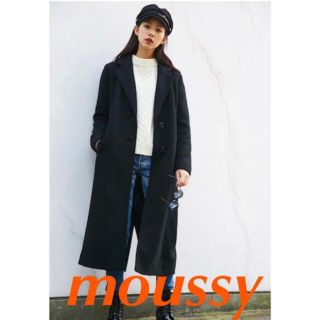 マウジー(moussy)のmoussy ロングコート ブラック(ロングコート)