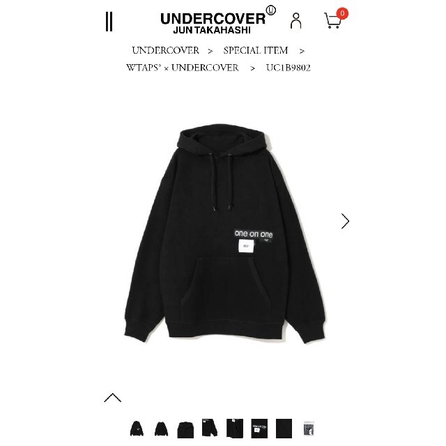 パーカーUNDERCOVER x WTAPS HOODIE コラボ Mサイズ