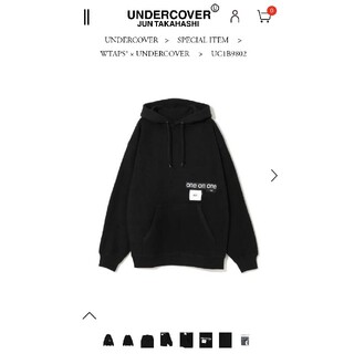 ダブルタップス(W)taps)のUNDERCOVER x WTAPS HOODIE コラボ Mサイズ(パーカー)