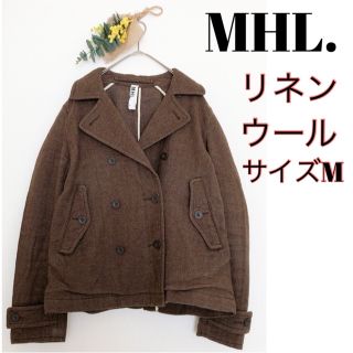 マーガレットハウエル(MARGARET HOWELL)の【リネン・ウール混】MHL. マーガレットハウエル ダブルボタン ジャケット(ピーコート)