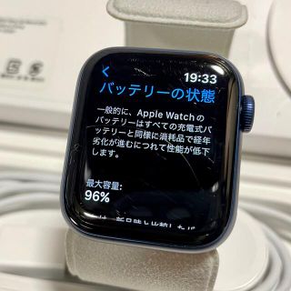 Apple Watch - Apple Watch Series 6 GPSモデル 40mm ブルーアルミの