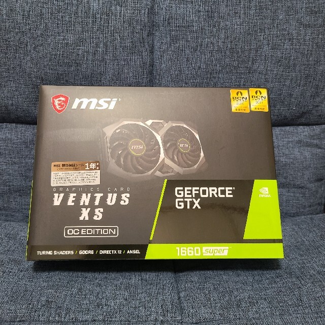 MSI GeForce GTX 1660 SUPER VENTUS XS OCPC/タブレット