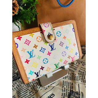 ルイヴィトン(LOUIS VUITTON)の♡0314♡様！ルイヴィトン、モノグラムマルチカラー、白系、ガマ口折財布(財布)