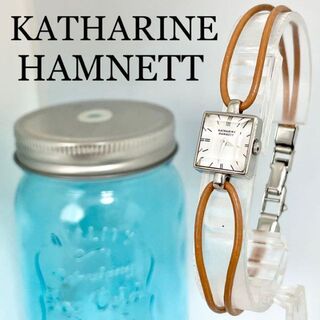 キャサリンハムネット(KATHARINE HAMNETT)の444 キャサリンハムネット時計　レディース腕時計　スクエア　カットガラス(腕時計)
