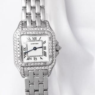 Cartier - 【OH済】カルティエ パンテール SM シルバー ダイヤ レディース 腕時計
