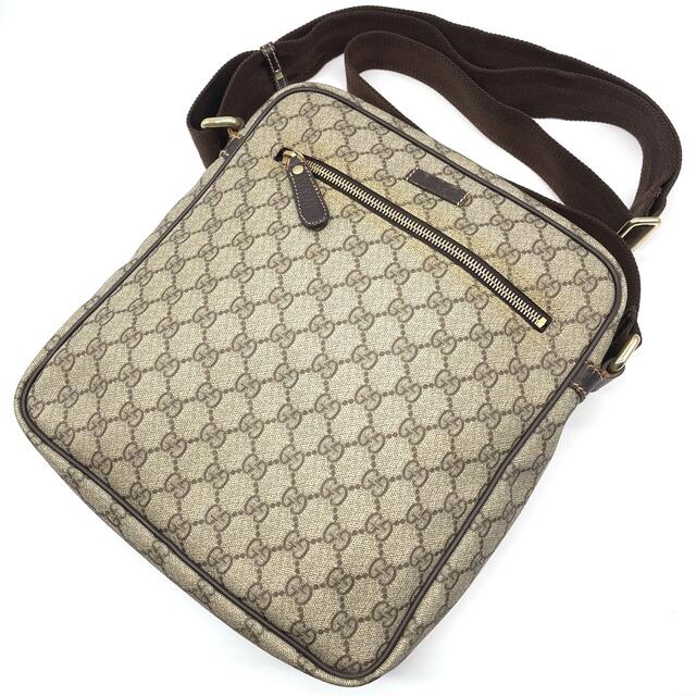 良品❤️鑑定済!GUCCI グッチ GG ショルダーバッグ PVC ブラウン | フリマアプリ ラクマ