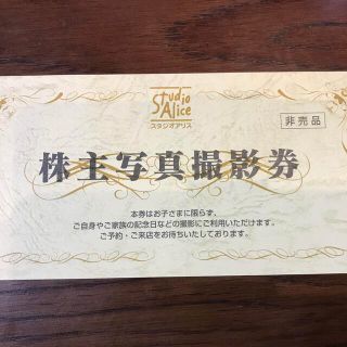 スタジオアリス　株主優待　１枚(その他)