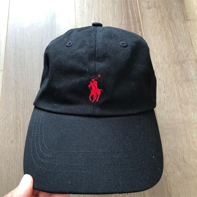 POLO RALPH LAUREN(ポロラルフローレン)のPOLO ラルフローレンキャップ RALPH LAUREN ブラック ロゴ刺繍 レディースの帽子(キャップ)の商品写真