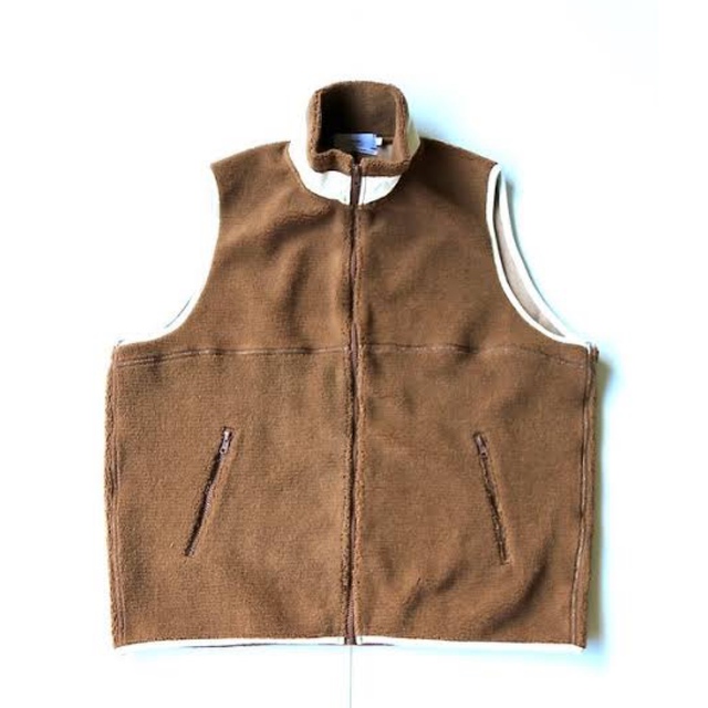 Graphpaper グラフペーパーWool Boa Zip-Up Vest