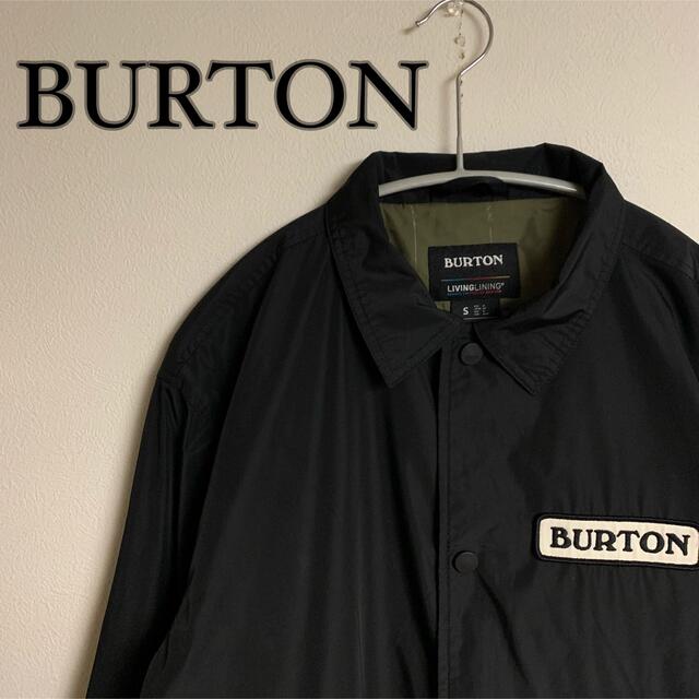 【定番】BURTON バートン　コーチジャケット　ナイロンジャケット　黒　ロゴ