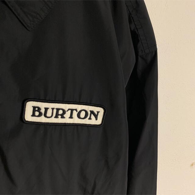 【定番】BURTON バートン　コーチジャケット　ナイロンジャケット　黒　ロゴ