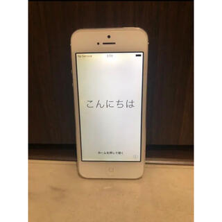 アップル(Apple)のiPhone5 White 32GB softbank(スマートフォン本体)