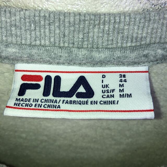 FILA(フィラ)の希少 90s フィラ FILA スウェット 刺繍ロゴ M 美品 メンズのトップス(スウェット)の商品写真