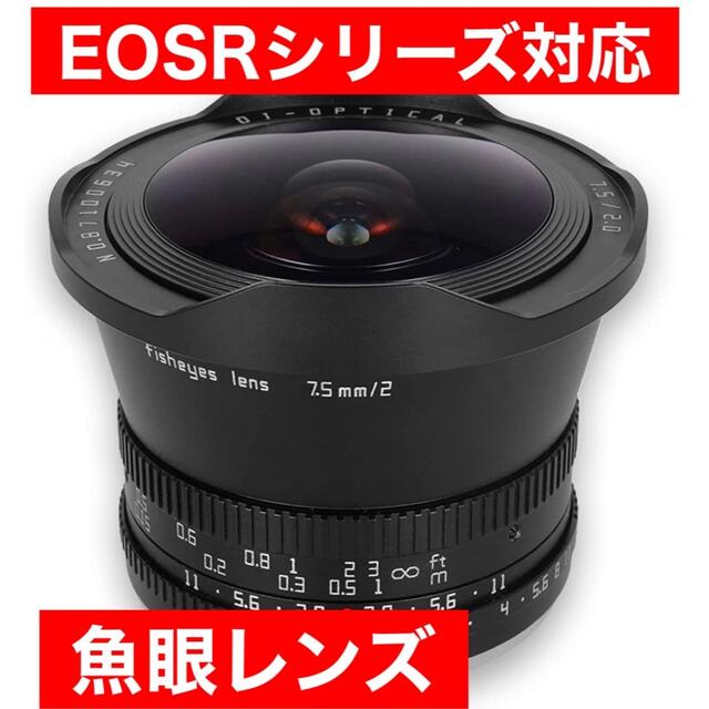 スマホ/家電/カメラCanon EOSRシリーズ対応！ミラーレスカメラ対応！魚眼レンズ！美品！綺麗！
