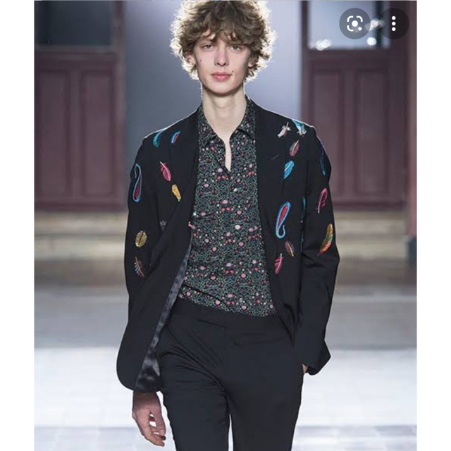 【美品】Paul Smith ポールスミス 17AW フェザー ジャケット パリ