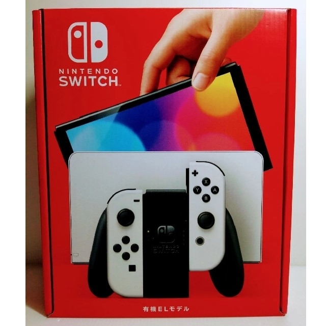 Nintendo Switch(ニンテンドースイッチ)のNintendo Switch ニンテンドースイッチ有機ELモデル ホワイト エンタメ/ホビーのゲームソフト/ゲーム機本体(家庭用ゲーム機本体)の商品写真