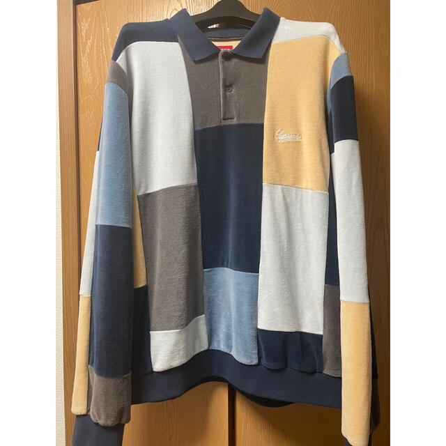 メンズSupreme Patchwork Velour L/S Polo