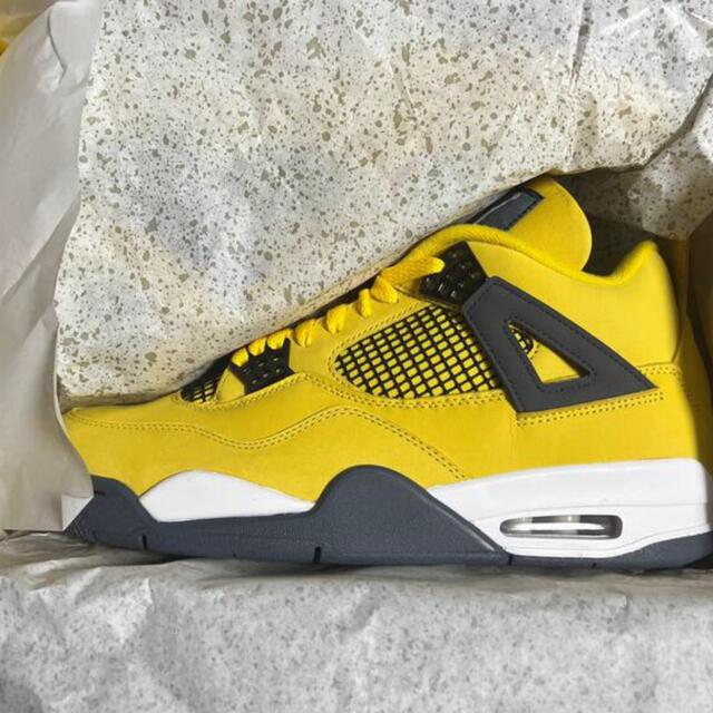 NIKE(ナイキ)のNIKE JORDAN4 ジョーダン4 イエロー 29cmTOURYELLOW メンズの靴/シューズ(スニーカー)の商品写真