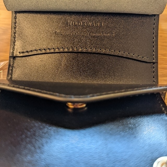 KF-003  ブラック　シェルコードバン　おまけつき メンズのファッション小物(折り財布)の商品写真