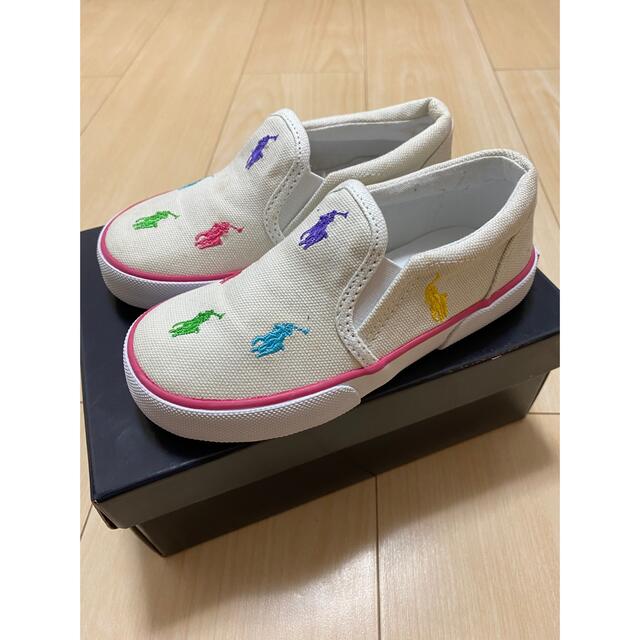 POLO RALPH LAUREN(ポロラルフローレン)のRalph Lauren マルチポニースリッポン　15㎝ キッズ/ベビー/マタニティのキッズ靴/シューズ(15cm~)(スリッポン)の商品写真