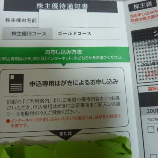 3枚　フランスベッド 株主優待 ゴールドコース 10000円相当