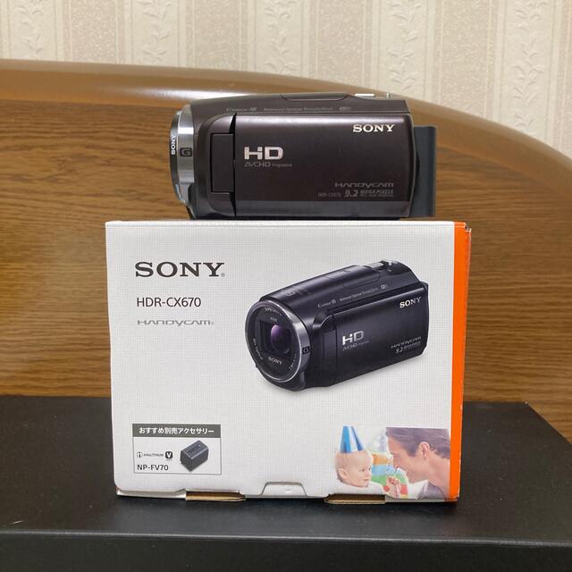 SONY - SONY ビデオカメラ HDR-CX670(T)三脚VCT-VPR1のセットの通販 by
