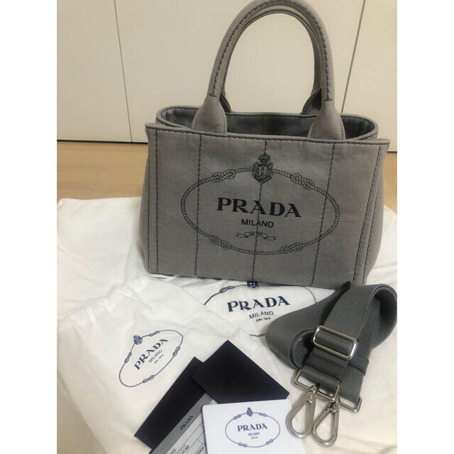 PRADA(プラダ)のプラダ PRADA デニムトートバッグ カナパ  ２WAY  レディースのバッグ(トートバッグ)の商品写真