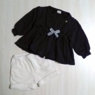 プティマイン(petit main)の80cm♥petit main セットアップ トップス ショートパンツ セット(その他)