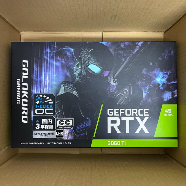 ★新品未開封★ 玄人志向 NVIDIA GeForce RTX3060Ti スマホ/家電/カメラのPC/タブレット(PCパーツ)の商品写真