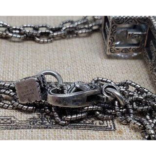 【超レア 訳あり廃盤美品】GUCCI ネックレス Gキューブ クロス