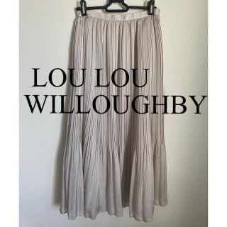 アナイ(ANAYI)のアルアバイル 【LOULOU WILLOUGHBY】 サテンプリーツスカート(ロングスカート)