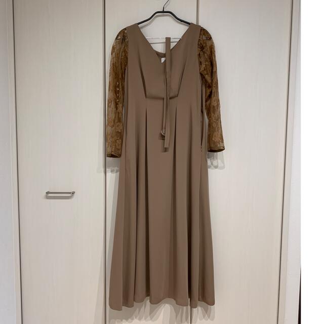 Ameri VINTAGE(アメリヴィンテージ)のお値下げ中アメリヴィンテージ lace sleeve refined dress レディースのフォーマル/ドレス(ロングドレス)の商品写真