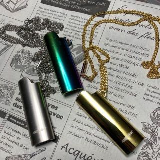 アンブッシュ(AMBUSH)のライター ケース ネックレス アクセサリー  ゴールド シルバー レインボー(タバコグッズ)