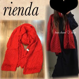 リエンダ(rienda)のrienda♡ニットマフラー　フリル(マフラー/ショール)