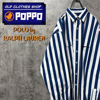 ポロラルフローレン(POLO RALPH LAUREN)の【もーこ様専用】ポロバイラルフローレン☆Wポケットボールドストライプシャツ(シャツ)