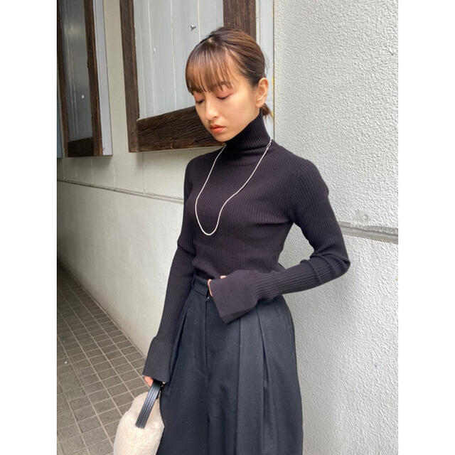 Flarecuffs Rib Knit todayful 新品未使用 ブラック
