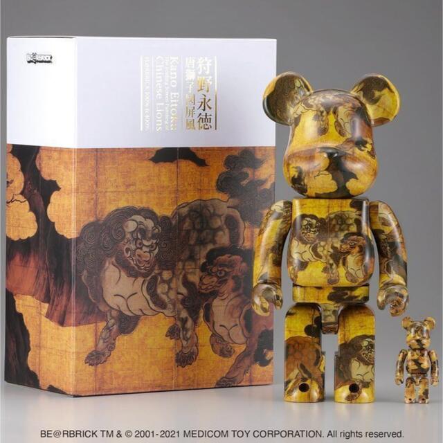 BE@RBRICK 狩野永徳「唐獅子図屏風」100％ & 400％ ベアブリック - その他