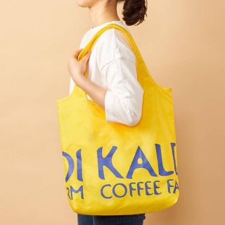 カルディ(KALDI)の新品未使用　カルディ　オリジナルエコバッグ　イエロー(エコバッグ)