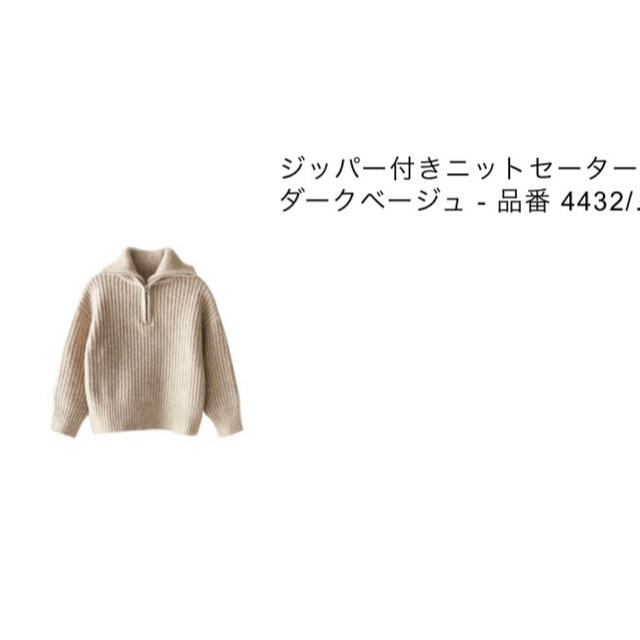 ZARA(ザラ)のZARA ジッパー付きニット 新品タグ付き レディースのトップス(ニット/セーター)の商品写真