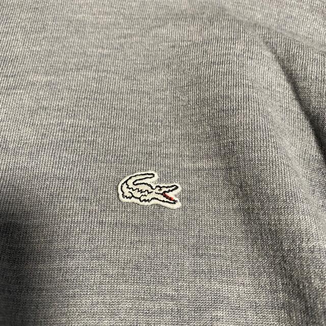 LACOSTE(ラコステ)の白ワニ　黒タグ　ラコステグレー woolハイネック メンズのトップス(ニット/セーター)の商品写真