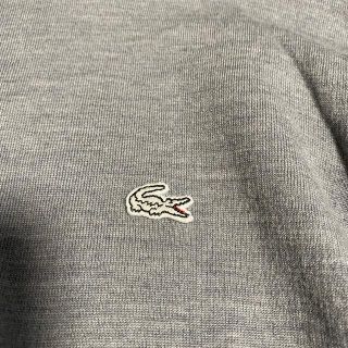 ラコステ(LACOSTE)の白ワニ　黒タグ　ラコステグレー woolハイネック(ニット/セーター)