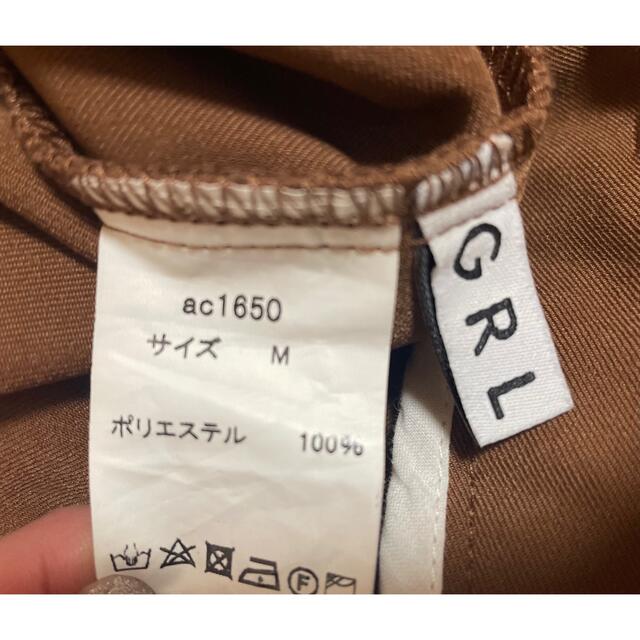 GRL(グレイル)のGRLベーシックストレートパンツ キャメル Mサイズ レディースのパンツ(カジュアルパンツ)の商品写真