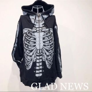 GLADNEWSグラッドニュース平成ギャルネオゴシックパンクロック刺繍パーカー