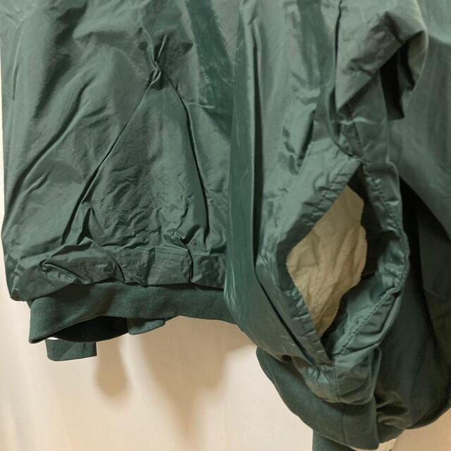 刺繍デザイン ナイロンプルオーバー グリーン 2XL トレーニングジャケット