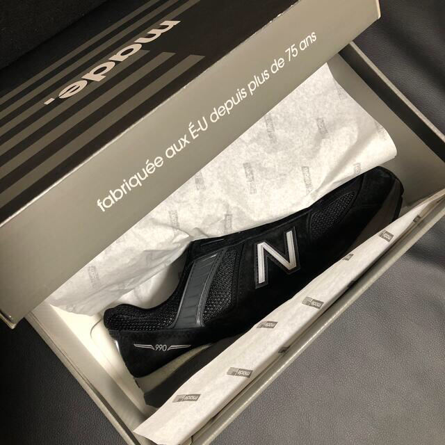 New Balance(ニューバランス)の【新品未開封】NEW BALANCE M990BK5 BLACK 26.5cm メンズの靴/シューズ(スニーカー)の商品写真
