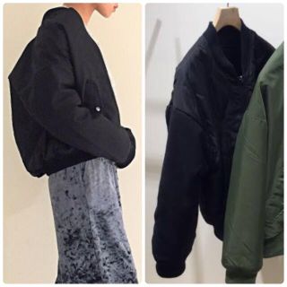 ダブルクローゼット(w closet)のw closet オーバーサイズ キルティング MA-1 ジャケット ユニクロ(ブルゾン)