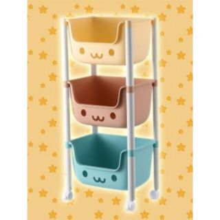 ねこねこ収納ラック 3段(棚/ラック/タンス)