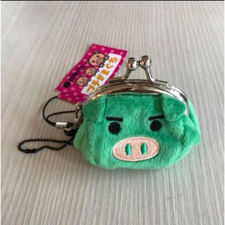 ブーデンショウテン(豊天商店)の【タグ付き新品未使用】豊天商店🐷可愛いブタさん🐷プチがまぐち♡ストラップ付き(コインケース)